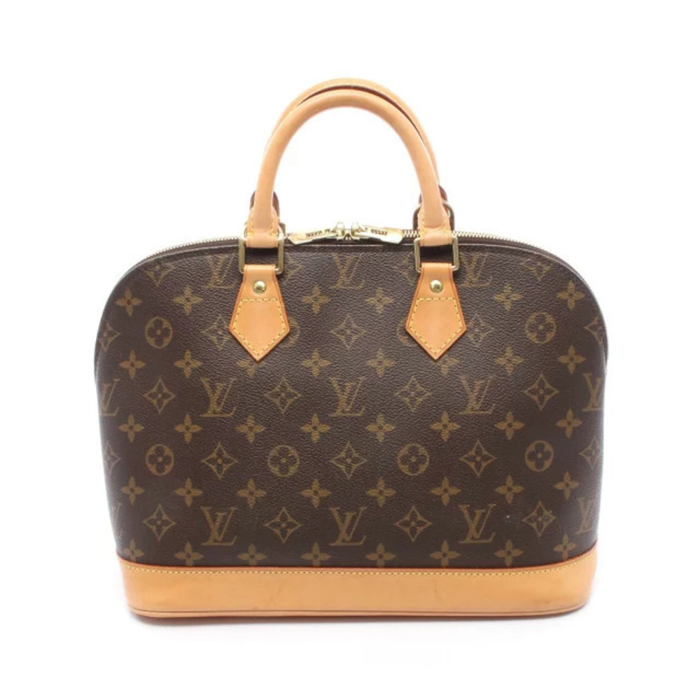 Louis Vuitton Alma handbag canvas leather Monogram brown